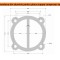 Garnitura aluminiu cilindru cap compresor 65mm 85x85mm CH095 Mod.18
