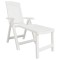 Sezlong, alb, plastic - 1