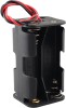 Suport baterii 4xAA, 6V, plastic ABS, fire conexiune, alimentare electronica, Arduino, DIY, CE Contact Electric