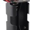 Suport baterii 4xAA, 6V, plastic ABS, fire conexiune, alimentare electronica, Arduino, DIY