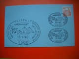 HOPCT PLIC S NR 595 ESSEN 1987 ZEPPELIN -COSMOS/SPACE-SPATIU- GERMANIA