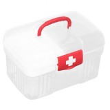 Cutie Depozitare Medicamente, Transparent, Dimensiuni 20x14x11 cm, Plastic, Oem
