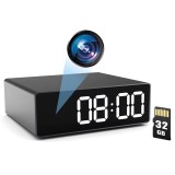Cumpara ieftin Ceas de birou cu Camera Spion iUni IP33, Wi-Fi, 32GB, Full HD, 150 grade, Night Vision, Senzor de miscare, P2P