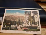 Carte Postala - Sinaia. Castelul Peles cu terasa din fata