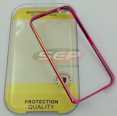 Bumper aluminiu Samsung Galaxy S5 roz foto