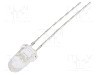 Dioda LED, 5mm, alba, 60000...72000mcd, 30mA, 2,9...3,4V, OPTOSUPPLY - OSW44P5201A