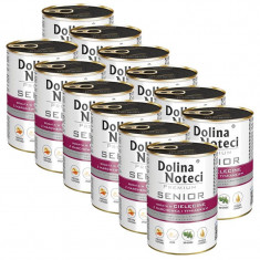Dolina Noteci Premium Senior Rich in Veal with Carrot &amp; Thyme 12 x 400 g
