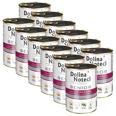 Dolina Noteci Premium Senior Rich in Veal with Carrot &amp;amp;amp; Thyme 12 x 400 g foto