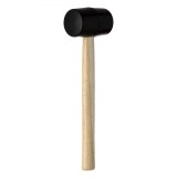 Ciocan Cauciuc, Maner Lemn, Negru, 290g