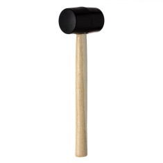 Ciocan Cauciuc, Maner Lemn, Negru, 290g