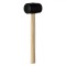 Ciocan Cauciuc, Maner Lemn, Negru, 290g