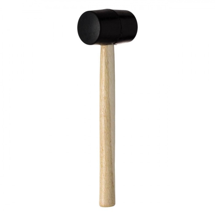 Ciocan Cauciuc, Maner Lemn, Negru, 290g