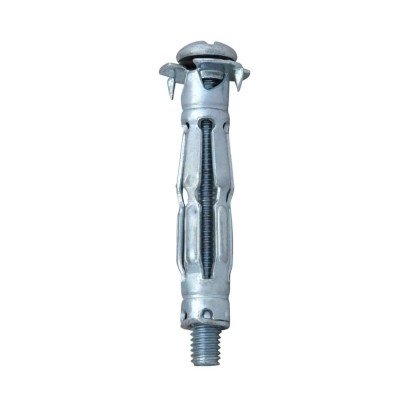 Ancoră metalică pentru pereţi gips carton Tip A M4x45 - Zincat Alb - 8 buc/ Pungă Plastic foto