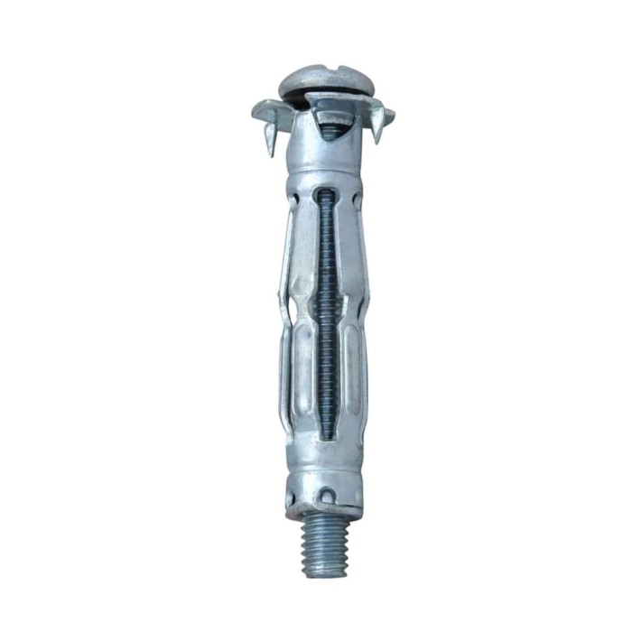 Ancoră metalică pentru pereţi gips carton Tip A M4x45 - Zincat Alb - 8 buc/ Pungă Plastic