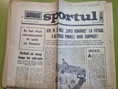 ziarul sportul 4 martie 1968 - cupa romaniei la fotbal foto