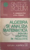 ALGEBRA SI ANALIZA MATEMATICA PENTRU ADMITERE IN FACULTATE-LIVIU PIRSAN, CONSTANTIN IONESCU TIU-354773