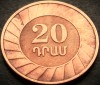 Moneda exotica 20 DRAM - ARMENIA, anul 2003 * cod 4529 A, Asia