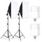 Set de lumini pentru studio cu 2 softbox + becuri 2 x 20W Andoer