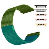Curea otel, Milanese Loop, compatibila Apple Watch 9|8|7|6|5|4|3|2|1 Series, 41mm|40mm|38mm, telescoape QR, Green Mix