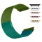 Curea otel, Milanese Loop, compatibila Apple Watch 9|8|7|6|5|4|3|2|1 Series, 41mm|40mm|38mm, telescoape QR, Green Mix