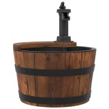 Cumpara ieftin Fantana cu pompa, 28x28x34,5 cm, lemn masiv de brad
