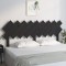 vidaXL Tăblie de pat, negru, 178x3x80,5 cm, lemn masiv de pin 819239