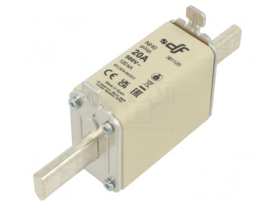 Siguranță ceramică NH0 20A 500VAC 250VDC foto