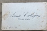 Carte de vizita Anna Ghyka Calligari