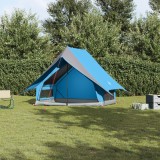vidaXL Cort de Camping A-Frame 3 Persoane Albastru Impermeabil