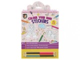 Set creativ, Coloreaza propriile abtibilduri, Printese si unicorni, Grafix