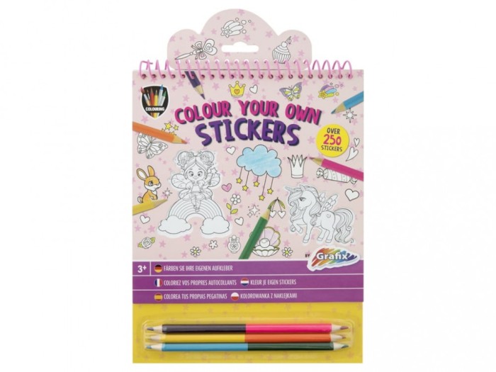 Set creativ, Coloreaza propriile abtibilduri, Printese si unicorni