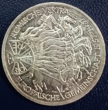 (A1052) MONEDA DIN ARGINT GERMANIA - 10 MARK 1987, LIT. G, ANIVERSARE 30 ANI TRATATUL DE LA ROMA, Europa