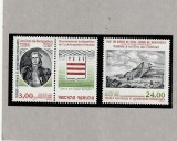 Taaf 1997 - Colonii franceze , Personalitati , Aniversare Y.J. de Kerguelen , , dantelat , MNH ,Mi.371-372