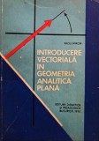 Introducere vectoriala in geometria analitica plana