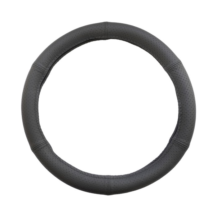 HUSA VOLAN PIELE NATURALA PERFORATA NEGRU 42-44 CM