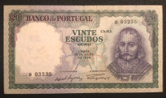 Portugalia 20 escudos 1960 foto