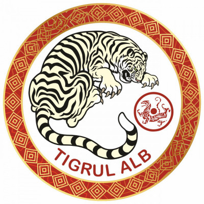 Abtibild sticker cu Tigrul Alb &amp;amp;#8211; cele 4 animale celeste foto