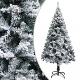 Cumpara ieftin Pom de Crăciun artificial cu zăpadă, verde, 150 cm, PVC