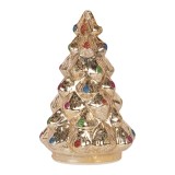 Cumpara ieftin Brad Craciun sticla multicolora cu led &Oslash; 12x18 cm