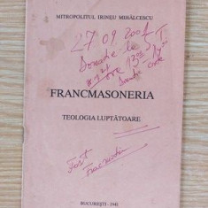 Francmasoneria Teologia luotatoare Mitropolitil Irineu Mihalcescu