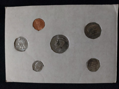 Seria completata monede - USA 1979-1998 D , 6 monede foto