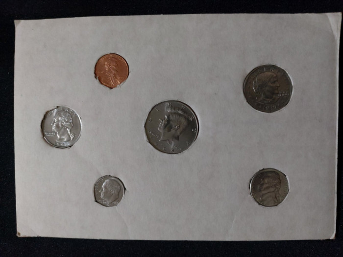 Seria completata monede - USA 1979-1998 D , 6 monede