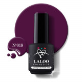 019 Dark purple Cherry | Laloo gel polish 15ml, Laloo Cosmetics