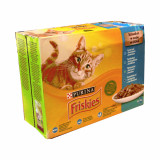 Hrană umedă in Sos cu, Pește, 12 x 85g, Friskies