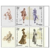 2003, LP 1623a - Moda Secolului XX, serie de 4 valori cu 2 viniete, MNH, Arta, Nestampilat