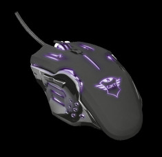 Mouse cu fir trust gxt 108 rava illuminated gaming mouse foto