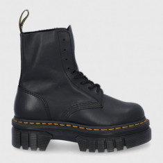 Dr. Martens bocanci femei, culoarea negru, cu toc plat DM27149001Audrick.8i.Bl-Black.Napp