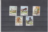 A12 S5 5 - Timbre foarte vechi - Cuba - rase de cai, Fauna, Stampilat