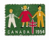 Canada - Timbru de caritate Craciun, 1954 - neobliterat