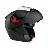 Casca Moto/Scuter Flip-Up FIXATO, Viziera Dubla, Protectie UV, Negru, L 59-60cm
